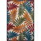 Homeroots 4 x 6 ft. Multi Color Leaves Indoor & Outdoor Area Rug 384941 - alternate 1